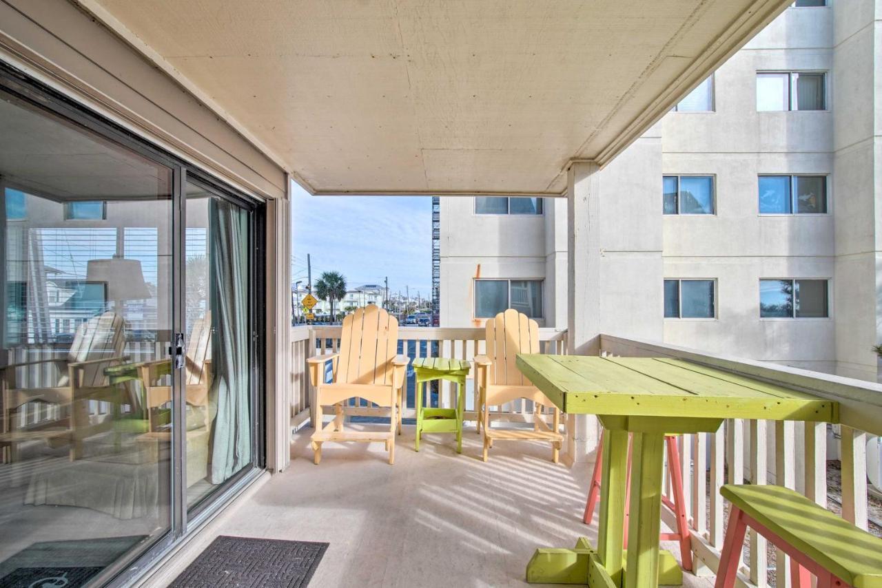 Ocean-View Condo With Deck, Steps To Carolina Beach! Exterior foto